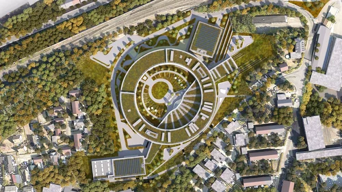 Draufsicht auf den kuenftigen CISPA Campus in St. Ingbert